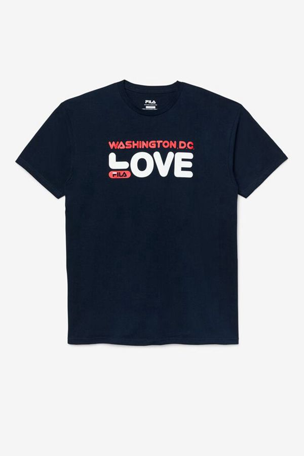 Fila Washington Dc Love Men's Tee - Navy,NZ 45-5746